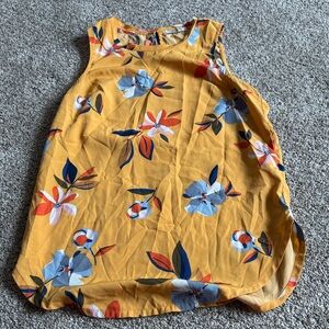 Abercrombie & Fitch Yellow Floral Blouse